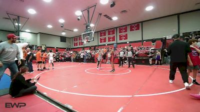 119 lbs Consi Of 8 #1 - Kash Brunson, Hilldale vs Ledgyn Emery, McAlester