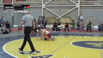 174 lbs Quarterfinal - Aidan Faria, Rhode Island College vs Caden Stout, Coast Guard