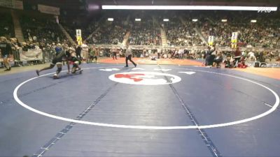 4A-150 lbs 5th Place Match - Jaxon Martinez, Kelly Walsh vs Vander Jonas, Cheyenne East