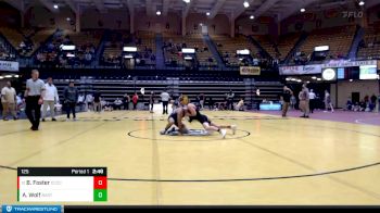 125 lbs Cons. Round 5 - Brady Foster, Cloud County Community College vs Avery Wolf, Barton