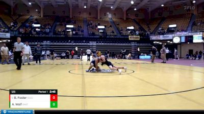 125 lbs Cons. Round 5 - Brady Foster, Cloud County Community College vs Avery Wolf, Barton