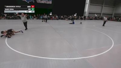 67 lbs Quarters - Broderick Tittle, Cleveland Wildcat Youth Wrestling Club vs Zane Vega, DC Elite Wrestling