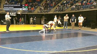 117 lbs Consy 1 - Mason Schretzenmaier, Twin Valley vs Julian Vargas, Milton Hershey
