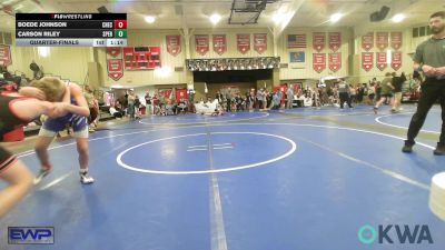 110 lbs Quarterfinal - Boede Johnson, Checotah Matcats vs Carson Riley, Sperry Wrestling Club