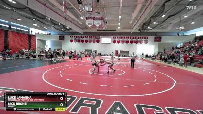 165 lbs Cons. Round 5 - Luke LaMagna, Rensselaer Polytechnic Institute vs Nick Bronzi, Albany