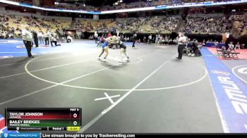 135 Class 2 lbs Cons. Semi - Taylor Johnson, Lebanon vs Bailey Bridges, Francis Howell