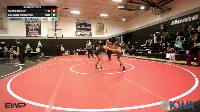 96-100 lbs Rr Rnd 3 - Royce Baugh, Team Tulsa Wrestling Club vs Aaliyah Coombes, Wyandotte Youth Wrestling