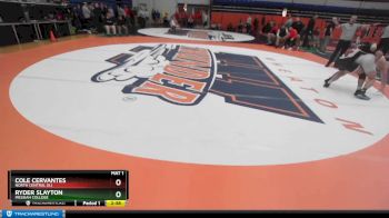 184 lbs Semifinal - Cole Cervantes, North Central (IL) vs Ryder Slayton, Messiah College