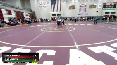 100 lbs Cons. Round 3 - Elsie Nebeker, Twin Falls vs Kyra Sudweeks, Pocatello