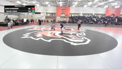 141 lbs Champ. Round 2 - Major Lewis, Lycoming vs John Schneider, Williams College