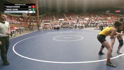 145 lbs Cons. Round 1 - Kinley Stone, LaCygne-Prairie View HS vs Teagan Rogers, Haven HS