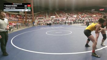 145 lbs Cons. Round 1 - Kinley Stone, LaCygne-Prairie View HS vs Teagan Rogers, Haven HS