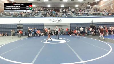 110 lbs Champ. Round 2 - Emillio Peterson, Madison Wrestling Club vs Rocko Rodriguez, Warhawk Wrestling Club