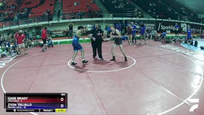 165 lbs Placement (16 Team) - Gage Brady, Utah Gold vs ZYON TRUJILLO, Nevada GOLD