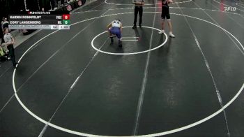 165 lbs Semis & 1st Wrestleback (8 Team) - Kaiden Ronnfeldt, Pierce vs Cory Langenberg, Milford