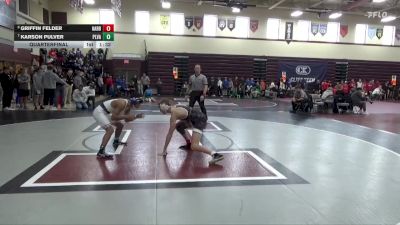 126 lbs Quarterfinal - Karson Pulver, Pleasant Valley vs Griffin Felder, Harrisburg