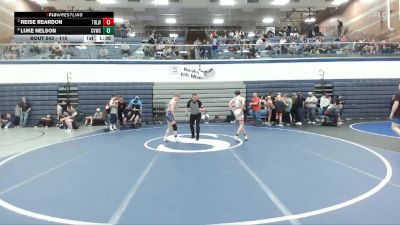 110 lbs Cons. Round 5 - Luke Nelson, Clearwater Valley Wrestling Club vs Reise Reardon, Team Real Life Wrestling