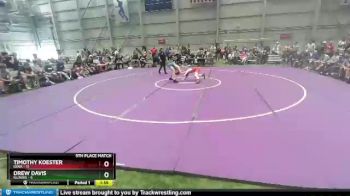 113 lbs Placement Matches (8 Team) - Timothy Koester, Iowa vs Drew Davis, Illinois