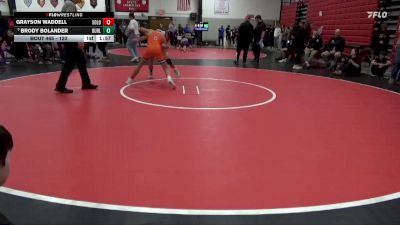 120 lbs Round 5 - Brody Bolander, Burlington vs Grayson Waddell, Solon
