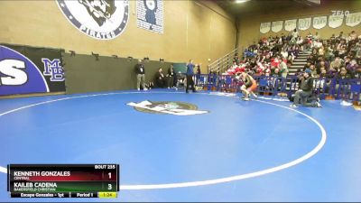 150 lbs Champ. Round 1 - Kenneth Gonzales, Central vs Kaileb Cadena, Bakersfield Christian