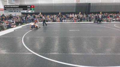 96 lbs Cons. Rd Of 32 - Kashton Hartmann, Maverick vs Blake Behrends, BTWC