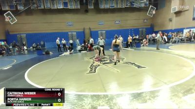 155lbs Cons. Round 7 - Portia Harker, Richland (Girls) vs Caitriona Wieber, Everett (Girls)