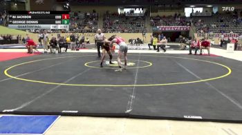 144 lbs Quarterfinal - BJ Jackson, Corbin vs George Dennis, Harrison County