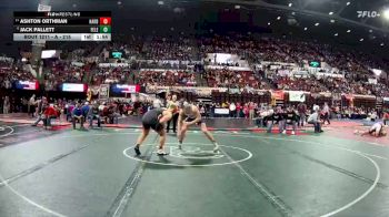 A - 215 lbs Quarterfinal - Ashton Orthman, Hardin vs Jack Pallett, Fergus (Lewistown)
