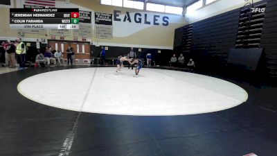 106 lbs 5th Place - Jeremiah Hernandez, Southington vs Colin Faranda, Westhill