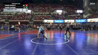 146 lbs Champ. Round 2 - Romin Doughty, Gladiator Wrestling Academy vs Asher LaFurge, Team Champs