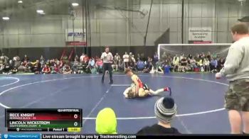 130 lbs Quarterfinals (8 Team) - Rece Knight, Nebraska Black vs Lincoln Wickstrom, South Dakota Storm