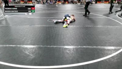 82/87 Round 1 - Thomas Jones, Fort Stewart Wrestling Club vs Mason Mattevi, Gulf Coast Wrestling