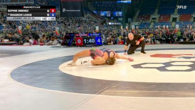 120 lbs Champ. Rd Of 64 - Sophie Jimenez, AZ vs Shannon Logue, PA