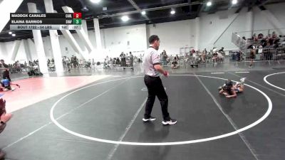 54 lbs Quarterfinal - Maddox Canales, Carlsbad Wr Ac vs Elaina Barrios, Shafter Youth Wrestling