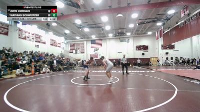 175 lbs Round Of 16 - John Coniglio, New Fairfield vs Mathias Schweitzer, Haddam-Killingworth