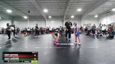 75 lbs Cons. Semi - Sassy Gardner, Genesis Wrestling Club vs Tripp Hepfner, Rebels Wrestling Club