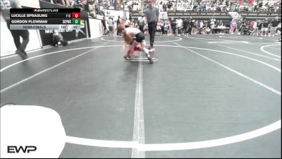 60 lbs Semifinal - Lucille Spradling, F-5 Grappling vs Gordon Plowman, South Central Punisher Wrestling Club