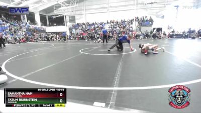 52-55 lbs Semifinal - Samantha Ham, Nebraska WA vs Tatum Rubinstein, Missouri