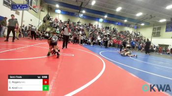 37 lbs Semifinal - Cavon Rogers, Berryhill Wrestling Club vs Benjamin Kroll, Raw Wrestling Club