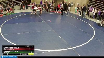 74 lbs Cons. Round 4 - Lawson Cochran, Uintah Wrestling vs Nathan Fedotov, WESTLAKE