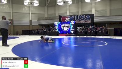 14U Boys - 88 lbs Champ. Round 2 - Brookson Marksbury, Michigan Premier WC vs Gunner Killingsworth, Threestyle Wrestling Of Oklahoma