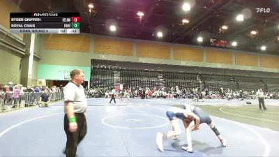 126 lbs Cons. Round 2 - Royal Craig, Foothill vs Ryder Griffith, Kelso
