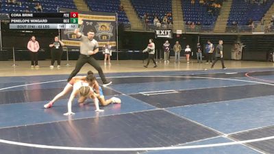 63 lbs Consy 3 - Cora Brine, Peters Township vs Penelope Wingard, Hickory