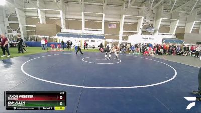 215 lbs Cons. Round 3 - Sam Allen, Pleasant Grove vs Jaxon Webster, Brighton