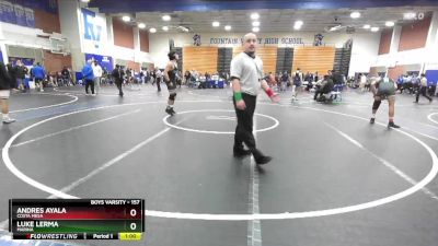 157 lbs Cons. Round 3 - Luke Lerma, Marina vs Andres Ayala, Costa Mesa