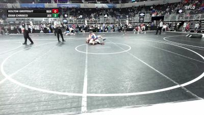 133 lbs Round Of 16 - Kolton Grotegut, Waukon vs Evan Chrisco, Jackson County