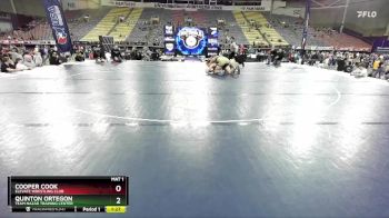 190 lbs Champ. Round 2 - Quinton Ortegon, Team Nazar Training Center vs Cooper Cook, Elevate Wrestling Club