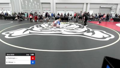 100 lbs Consi Of 16 #2 - Joshua Guhman, La vs Brodie Minor, Tn