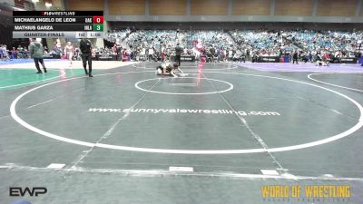 145 lbs Quarterfinal - MichaelAngelo De Leon, Oakdale vs Mathius Garza, Inland Elite Wrestling Club