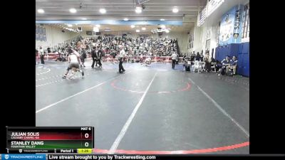 132 lbs Champ. Round 2 - Stanley Dang, Fountain Valley vs Julian Solis, Calvary Chapel-SA